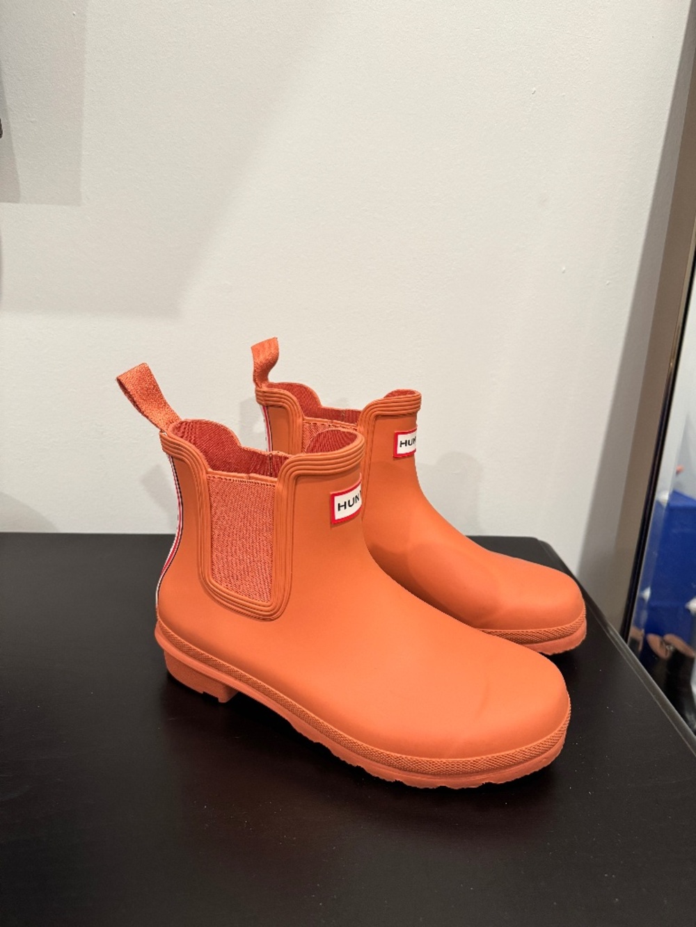 Orange Hunter Short Boots